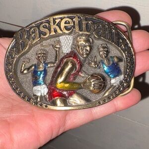 Basketball Themed Belt Buckle